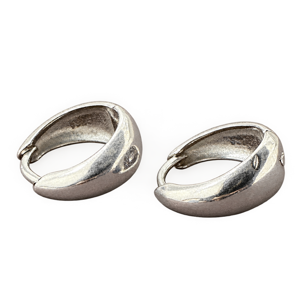 Sculpted Twist Hoop Earrings, transparent catalogue view