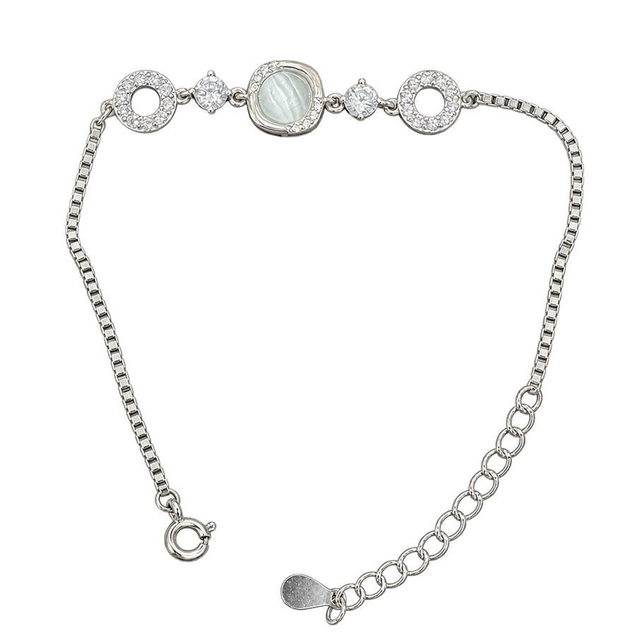 Halo Medallion Chain Bracelet, transparent catalogue view