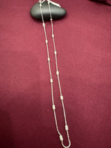 Textured Bar Box Chain, angled view