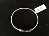 Square Disc Open Bangle, rear view