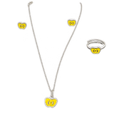 Yellow Apple Kids Jewellery Set, transparent catalogue view